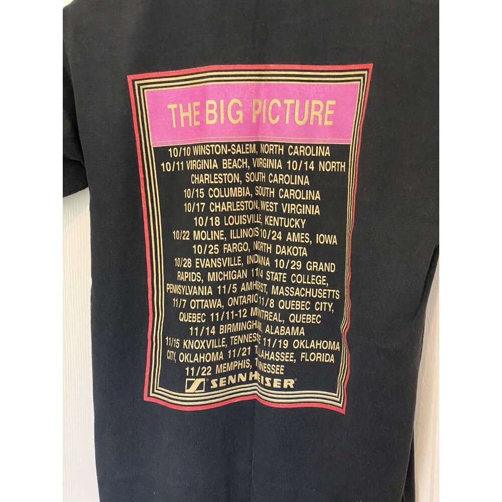 Vintage 1997 Elton John Big Picture Tour T-Shirt Adult M Black PolyGram Diva Pro - Picture 13 of 13